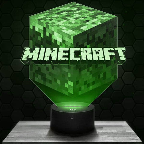 Lampe LED 3D Minecraft