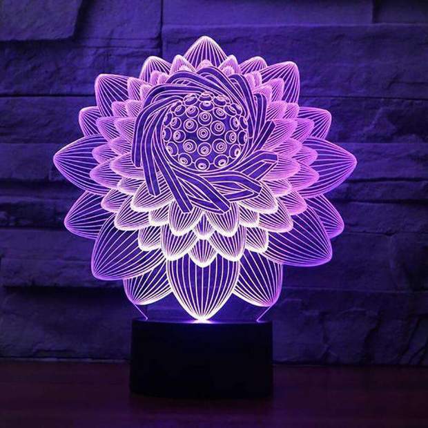 Lampe LED 3D Arbre de Vie – Le Génie de la Lampe 3D