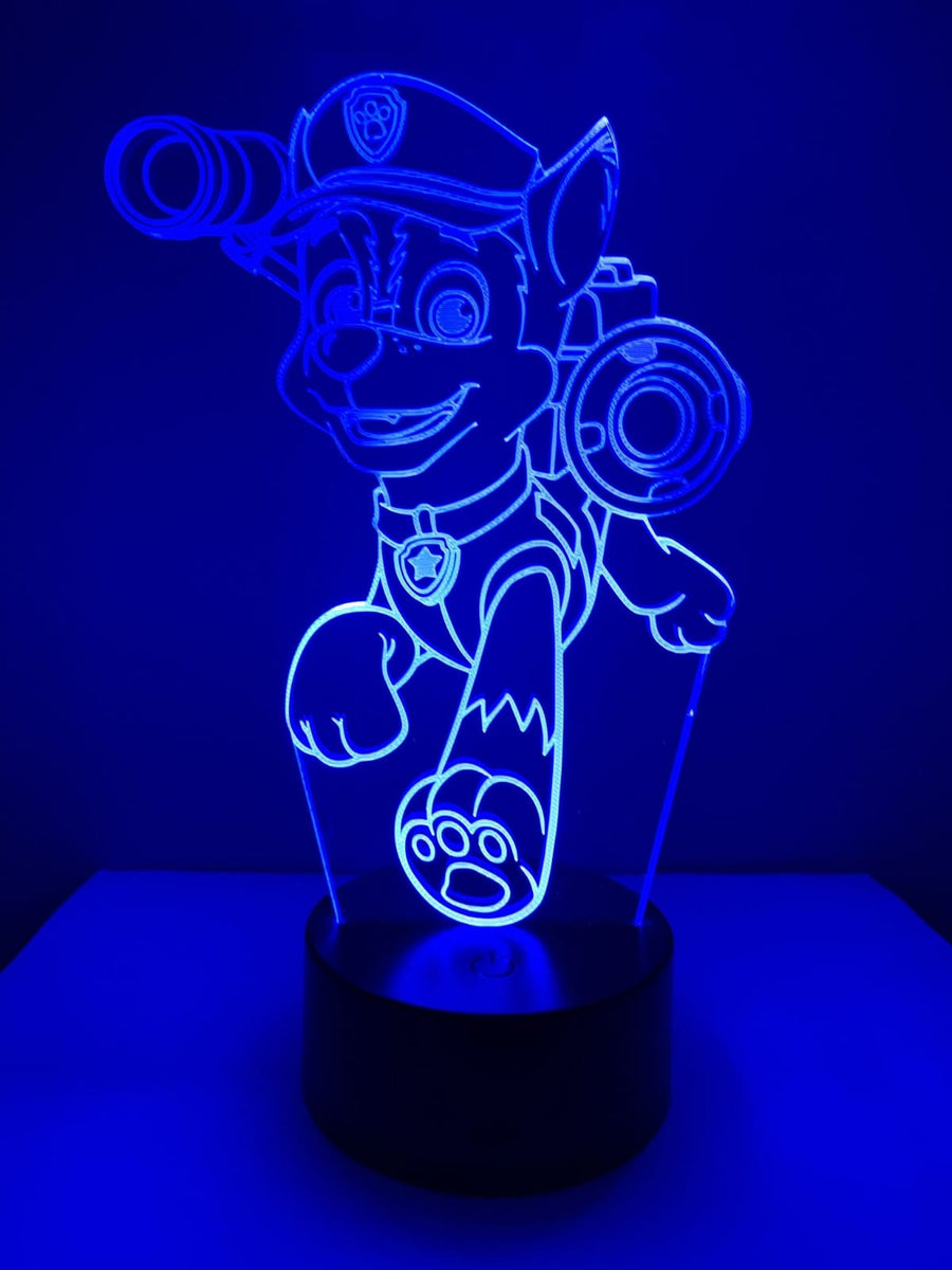Lampe LED 3D Chase  Pat' Patrouille – Le Génie de la Lampe 3D