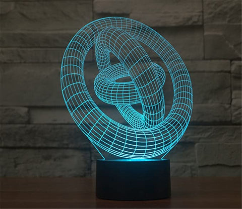 Lampe LED 3D art abstrait (2)