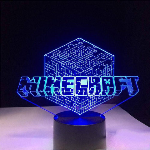 Lampe LED 3D Minecraft 3D