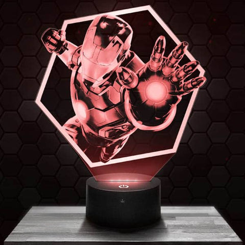 Lampe LED 3D Iron Man New