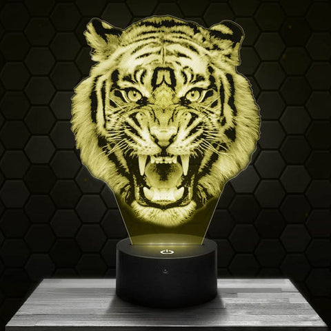 Lampe LED 3D Tigre