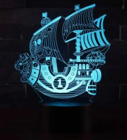 Lampe LED 3D Bateau One Piece
