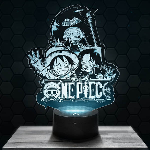 Lampe LED 3D Famille One Piece – Le Génie de la Lampe 3D