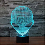 Lampe LED 3D Alien