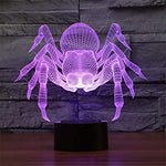 Lampe LED 3D Araignée