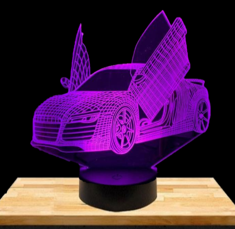 Lampe LED 3D Audi R8
