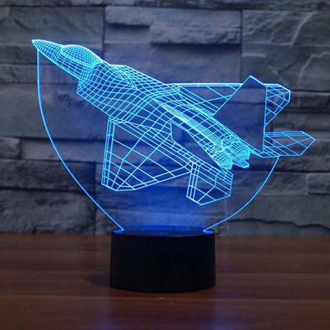 Lampe LED 3D Avion