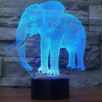 Lampe LED 3D Eléphant
