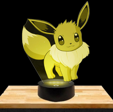 Lampe LED 3D évoli  | Pokemon