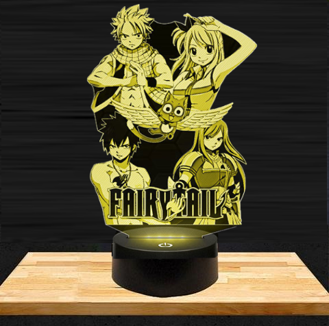 Lampe LED 3D Fairy Tail