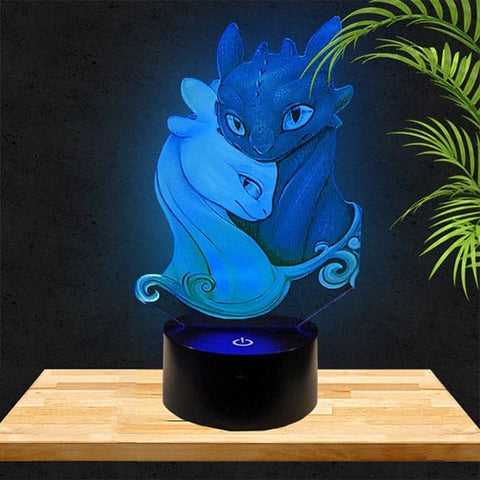 Lampe LED 3D Krokmou | Dragons
