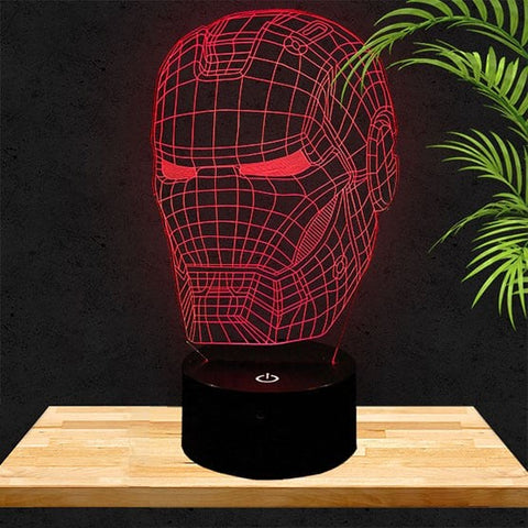 Lampe LED 3D Iron Man
