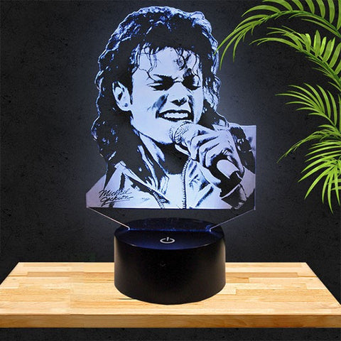 Lampe LED 3D Michael Jackson