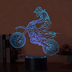 Lampe LED 3D MotoCross