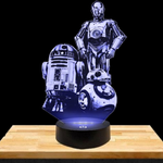 Lampe LED 3D Robots | Star Wars