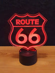 Lampe LED 3D Route 66