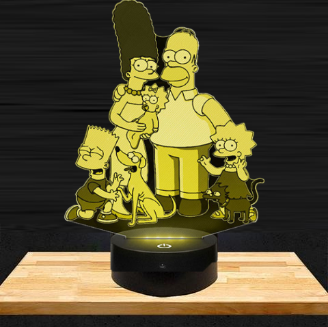 Lampe LED 3D Simpsons