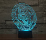 Lampe LED 3D art abstrait (2)