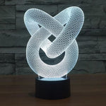 Lampe LED 3D art abstrait